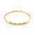 Florentine Style Dome Bangle in 14k yellow Gold (5.00 mm)