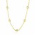 Coil Embellished Ball Station Chain Necklace in 14k Two-Tone Gold