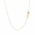 14k Yellow Gold Necklace with Cat Symbol in Mother of Pearl