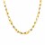 14k Two Tone Gold Oval Link Necklace