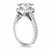 Princess Diamond Halo Cathedral Engagement Ring Mounting in 14k White Gold