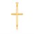 Tapered End Cross Pendant in 14k Yellow Gold