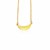 14k Yellow Gold 18 inch Necklace with Polished Arc