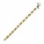 Alternate Two Tone Spiral Link Bracelet in 18k Yellow Gold and Sterling Silver