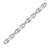 Diamond Accented X and Oval Link Bracelet in Sterling Silver (.15 ct t.w.)