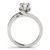 14k White Gold Bypass Style Round Diamond Ring (1 1/4 cttw)