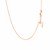 Adjustable Cable Chain in 14k Rose Gold (1.10 mm)