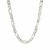 Classic Rhodium Plated Figaro Chain in 925 Sterling Silver (5.5mm)