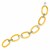 14k Gold and Diamond Oval Link Bracelet (1/5 cttw)