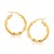 Twist Yellow Gold Hoop Earrings in 14k Gold (1 inch)