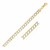 Pave Curb Chain in 14k Two Tone Gold (3.60 mm)