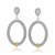 Oval Popcorn Earrings in 18k Yellow Gold and Sterling Silver