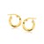 Classic Twist Hoop Earrings in 14K Yellow Gold (1/2 inch Diameter) 