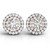 Halo Style Diamond Earrings in 14k White and Rose Gold (3/4 cttw)