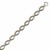 Cable Style Chain Necklace in 18k Yellow Gold and Sterling Silver