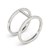 Thin Dual Band Diamond Ring in 14k White Gold (3/8 cttw)
